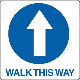 Vloerpictogram “Walk This Way”