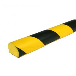 PRS stootrand vlakprofiel model 3 – geel-zwart – 1 meter