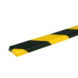 PRS stootrand vlakprofiel model 44 – geel-zwart – 1 meter