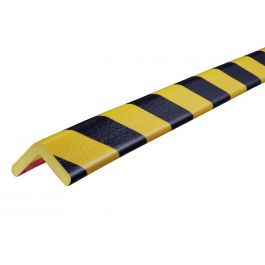 Knuffi stootrand hoekprofiel type H – geel-zwart – 5 meter