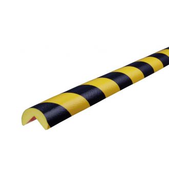 Knuffi stootrand hoekprofiel type A – geel-zwart – 5 meter