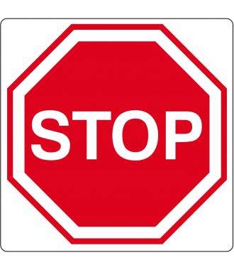 Vloerpictogram “stop”-teken