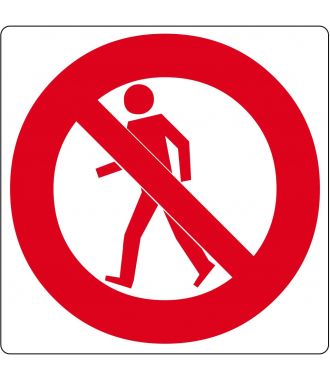 Vloerpictogram “verboden voor voetgangers”