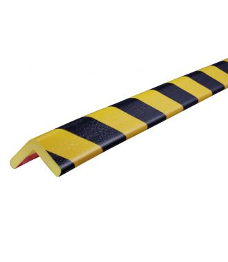 Knuffi stootrand hoekprofiel type H – geel-zwart – 5 meter